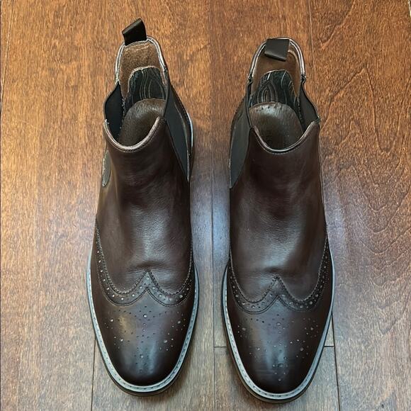 Florsheim Men’s Brown Leather Chelsea Boots, Beautiful Reddish Brown, Size 11.5 main image 11